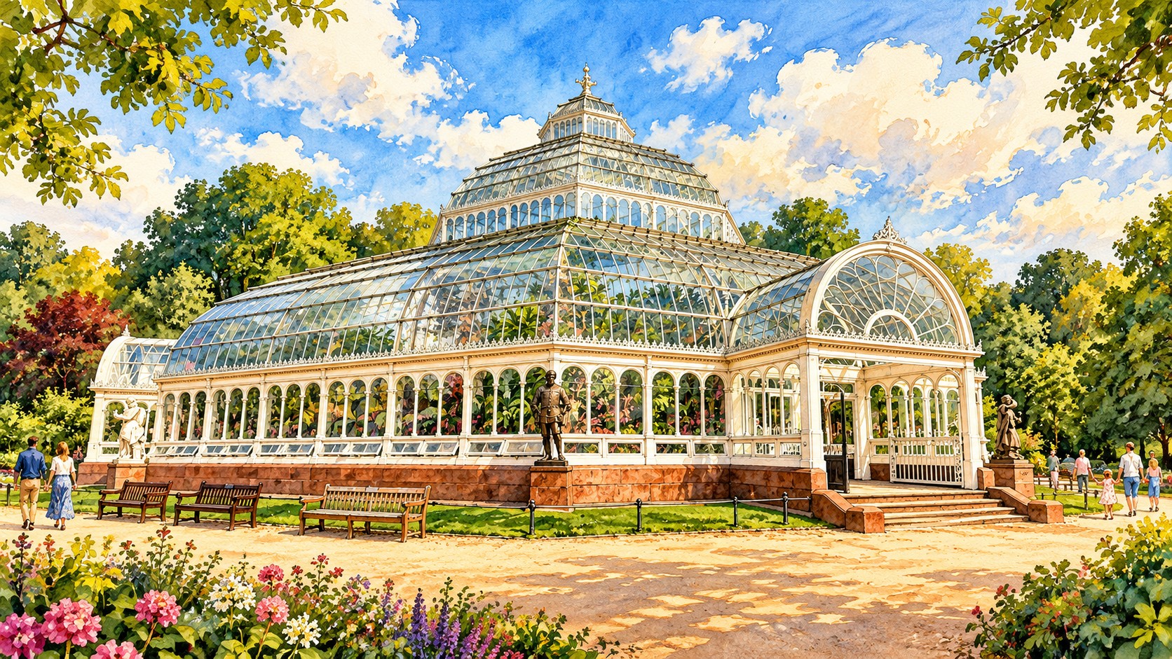 Artist’s impression of Sefton Park Palm House